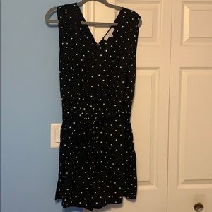 LOFT Plus Clip Dot Double V Romper